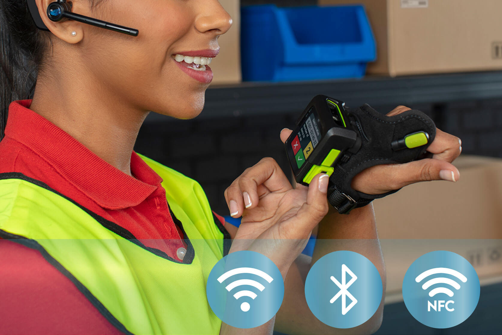 Wi-Fi、Bluetooth、NFC、全てのワイヤレス接続に標準で対応します。